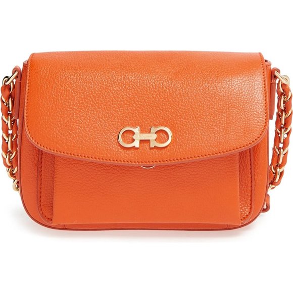 ferragamo orange bag
